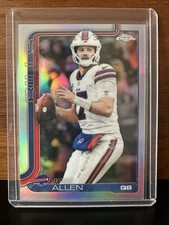 2025 Topps Chrome Football Josh Allen Refractor #34 BILLS