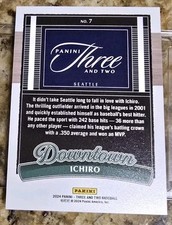 Panini Ichiro Suzuki Seattle Mariners Baseball Sports Panini Ichiro Suzuki Seattle Mariners Baseball Sports