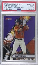 2019 Bowman's Best Top Prospects Purple Refractor Hunter Bishop PSA 9 MINT 8d2