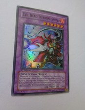 Evil Hero Infernal Sniper DP06-EN012 (Super Rare, 1st Ed, Lightly Played / LP)