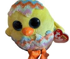 CORWIN THE EASTER CHICK - TY 6" GLITTER EYES  Beanie Boos  Has Tag READ