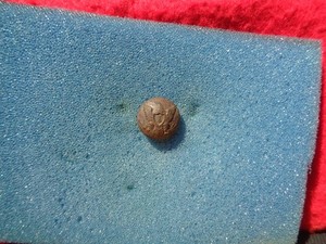 Civil War Relic Eagle General Service Cuff Button Lake City/Wilburn Florida A3