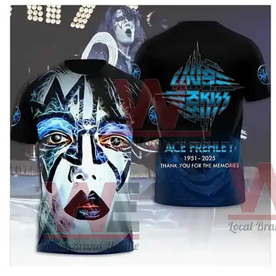 Ace Frehley Forever 2025 Thank You For The Memoreis 3D T-Shirt P8L75