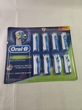 Oral-B Braun Floss Action Replacement Brush Heads 8-Pack New