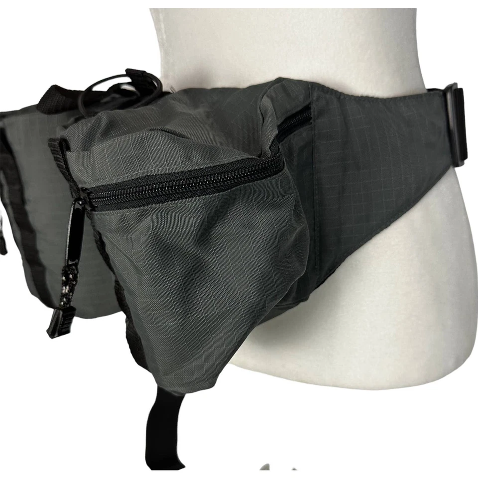 STANSport Glaciar Bolsa para Botella Riñonera Bolsa de Cintura Gris 2 Portabotellas de Agua Foto 2 de 4