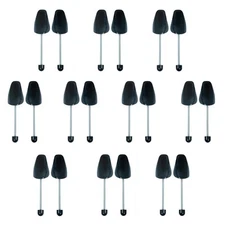 10 Pairs Plastic Shoe Trees for Men (Black)