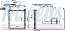Heizung Kühlrippen gelötet 77650 NISSENS für HYUNDAI BAYON i20 II i20 III