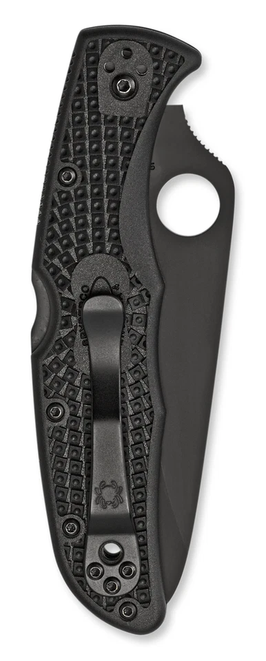 Spyderco Knife Endura 4 Lockback Black FRN Serrated VG10 C10PSBBK Pocket Knives - Image 2 of 4
