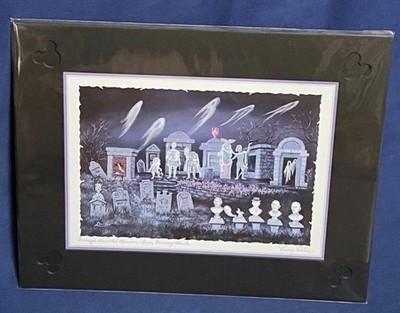 Disney Parks Haunted Mansion Grim Grinning Ghosts By Larry Dotson Print 11 x 14 