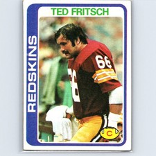 1978 Topps Ted Fritsch Jr. #357 Washington Redskins