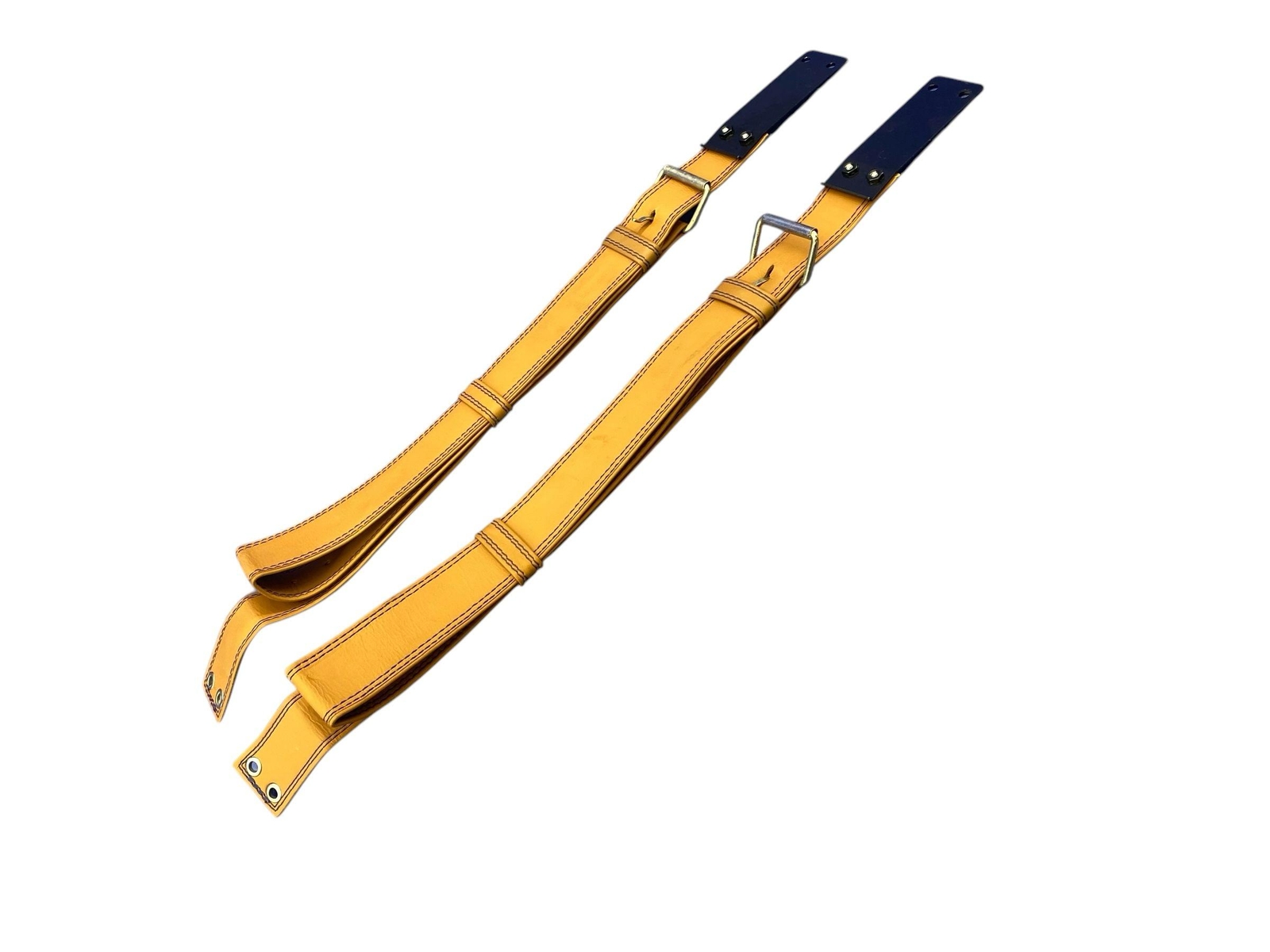 2013 FERRARI CALIFORNIA LEATHER LUGGAGE STRAP WRAP SET BROWN LEATHER OEM