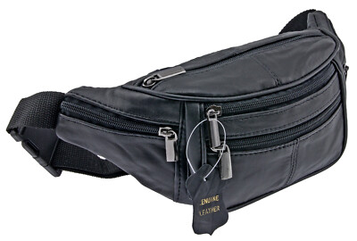+ Gürteltasche Hüfttasche Bauchtasche Umhängetasche Crossbag - Echt Leder! LK520