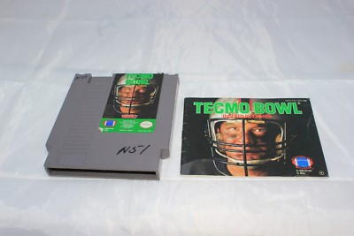 Tecmo Bowl (Nintendo Entertainment System, 1989) Game and Manual Only Not Mint