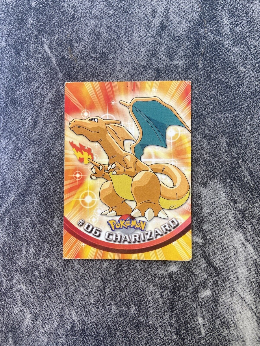Pokemon Charizard Card #06 Fire Topps TV Animation Edition, BLACK