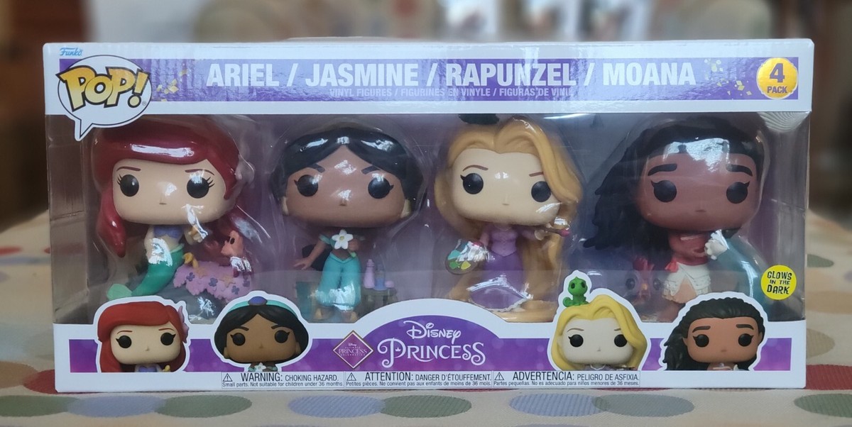Disney - FUNKO POP!  ディズニープリンセスシリーズ　4パック限定版 FUNKO POP! DISNEY PRINCESS 4-PK EXCLUSIVE!! ARIEL, JASMINE