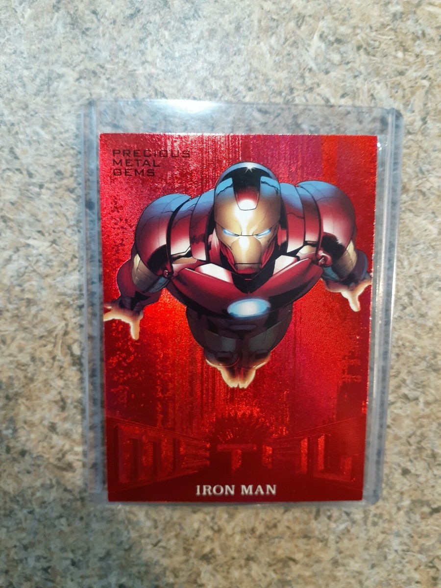 Iron Man 2017 Marvel Fleer Precious Metal Gems PMG Red /99 Pack  