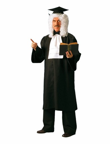 Richterkostüm Kostüm Richter Judge Gericht Robe Richterrobe Herren ...