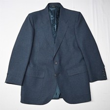 Vtg 90s 40R Blue USA Made Mens Blazer Suit Jacket Sport Coat