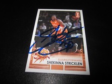 SHEKINNA STRICKLEN SIGNED AUTOGRAPHED 2017 RITTENHOUSE WNBA CARD # 25 SP 1/500
