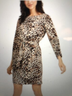 vince camuto animal print dress