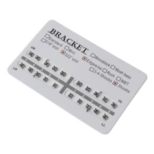 Fake Braces 20 Pcs Orthodontic Dental 022" Slot 3 Hooks Edgewise Metal Bracket