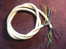 Herd Anschlusskabel H05VV-F 5x2,5 mm² (5G2,5) WEIß ca. 170cm / 190cm