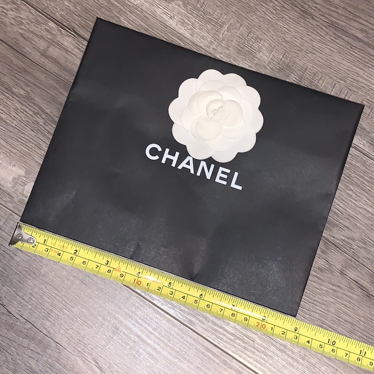 Auth. Chanel paper shopping bag With Flower 9x7x2.5” Size S | eBay