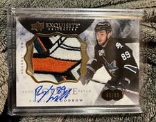 2014-15 The Cup Exquisite Collection Barclay Goodrow JSY AUTO  SICK PATCH