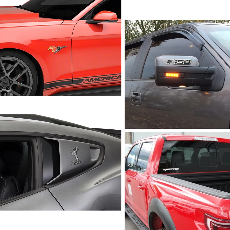 Calcomanía domo transparente 3D flexible a todo color Ford Focus RS 4" Foto 3 de 4