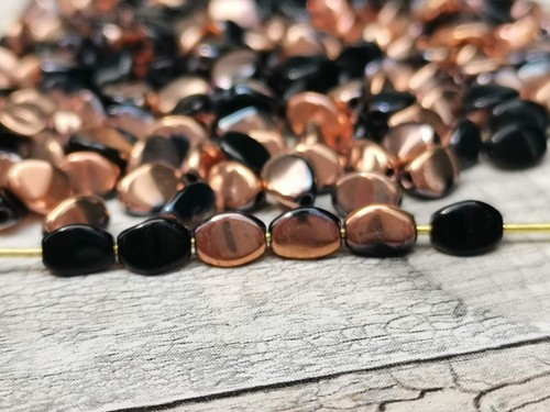 100 Czech glass pinch spacer beads 5 x 3 mm - VARIATY of COLORS - Picture 38 of 46