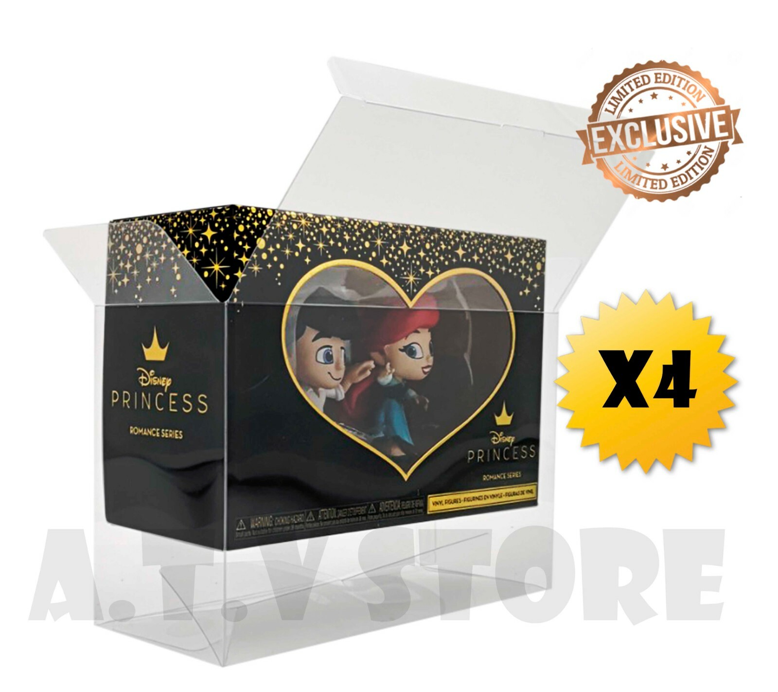 ATV Protectors For Funko Disney Princess Romance Series (pack of 4)