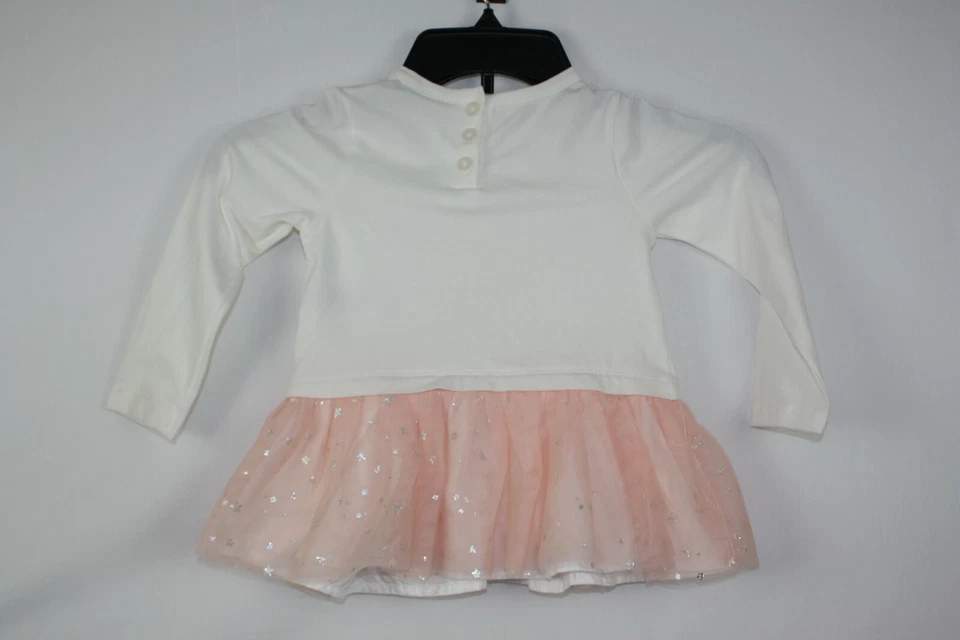 Vestido Calvin Klein Jeans Niñas Pequeñas Estrella Talla 24 Meses Color Rosa/Blanco Foto 4 de 4
