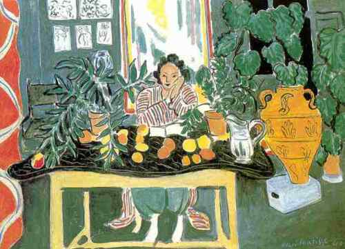 A4 Metal Sign Henri Matisse Interior With An Etruscan Vase - Afbeelding 1 van 1