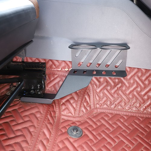 Alloy Passenger Seat Base Cup Holder Beverage Mount For Ford Ranger 2015-2021 - Picture 10 of 12