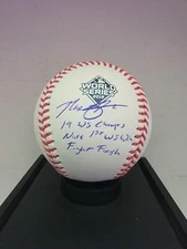 Max Scherzer World Series Champ 2019 Nationals Signed Baseball with Inscribed LE