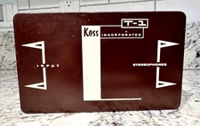 KOSS INCORPORATED T-1 Monitoring Adapter RCA Inputs 1/4 Output Stereophone Jacks