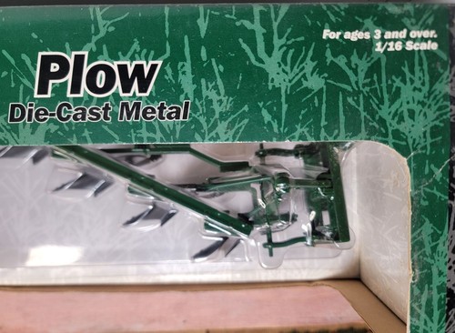 2000 Ertl 1/16 Scale 4 Bottom Plow Green Die-Cast Metal New Old Stock In Box - Picture 4 of 13