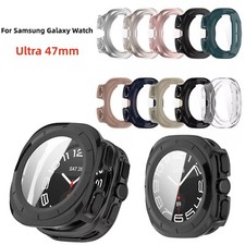 Watch Case For Samsung Galaxy Watch Ultra 47mm Tempered Glass Display Protector