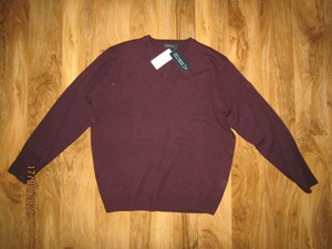 pink red striped sweater