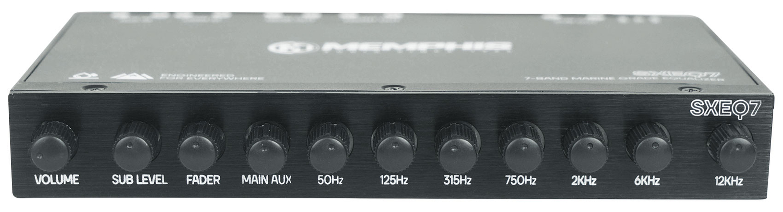 Memphis SXEQ7 12Din 7-полосный морской эквалайзер для 4 лодок квадроцикловUTVRZR Домашний динамик