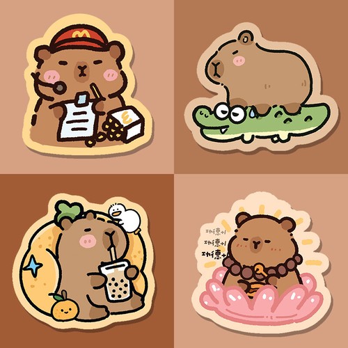Cute Capybara Mouse Pad Desk Mat Keyboard Pad Gaming Table Mat Office Decoration