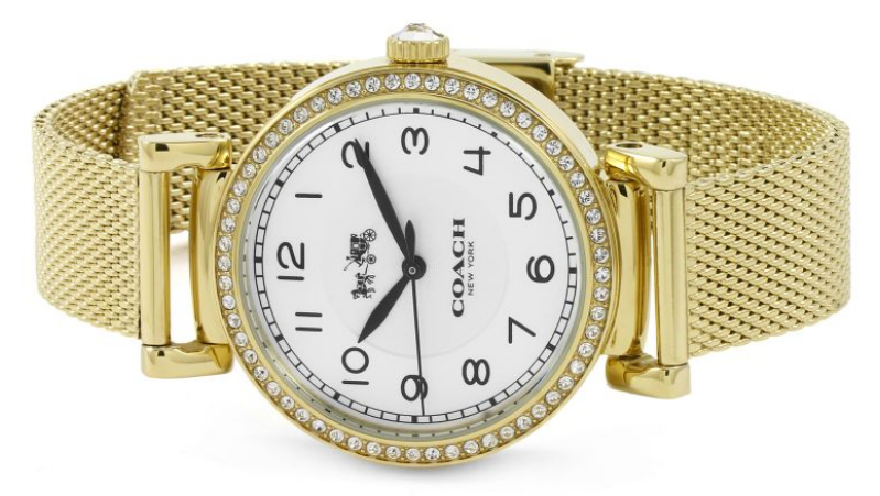 COACH 14502652 MADISON WHITE DIAL GOLD TONE MESH BAND WOMENS  display picture 1