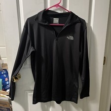 The North Face Ladles Base Layer 1/4 Zip Pullover Shirt Size L Made In USA