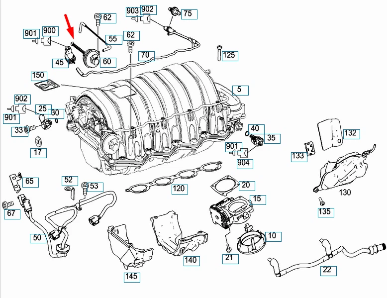 NEU MERCEDES-BENZ C-KLASSE W204 VAKUUMZELLE A1561410269 ORIGINAL 
