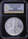 2015 W BURNISHED American Silver Eagle Dollar $1 ASE NGC MS70 First Day Issue BU
