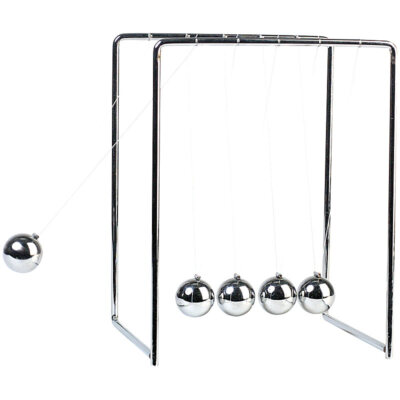 infactory Kugelspiel: Newton's Cradle, Kugelstoßpendel (Newton Pendel)