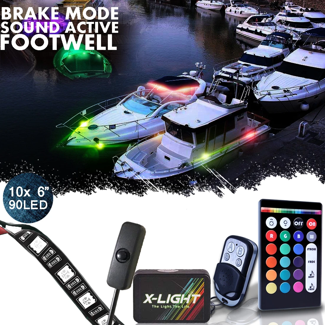 Color changing boat courtesy lights deals