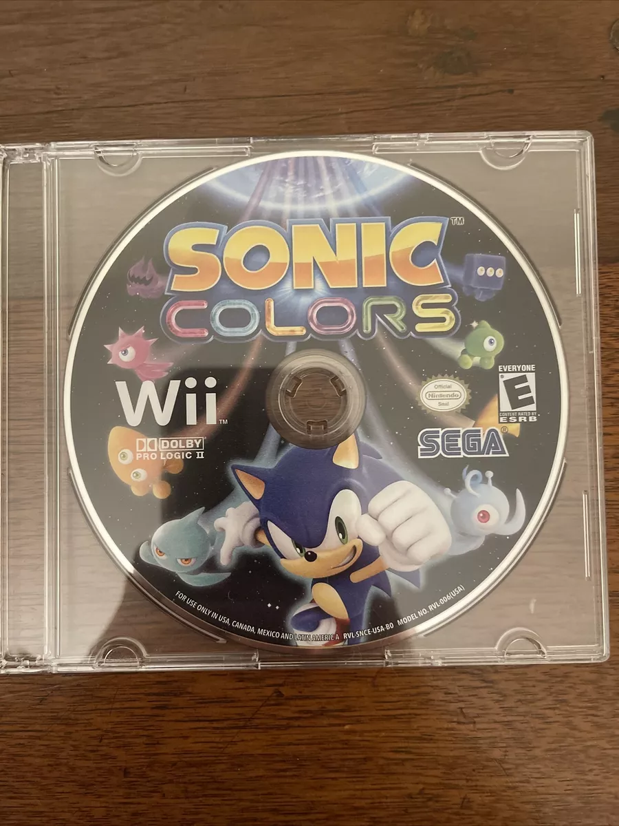 Sonic Colors Nintendo Wii 2010 Vidoe Game DISC ONLY sega Dr