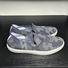 Rothy  s the Original Slip On Sneaker in Black Grey Camo Print Size 8.5