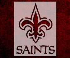 New Orleans Saints 8.5" x 11" Custom Stencil FAST FREE SHIPPING (18)